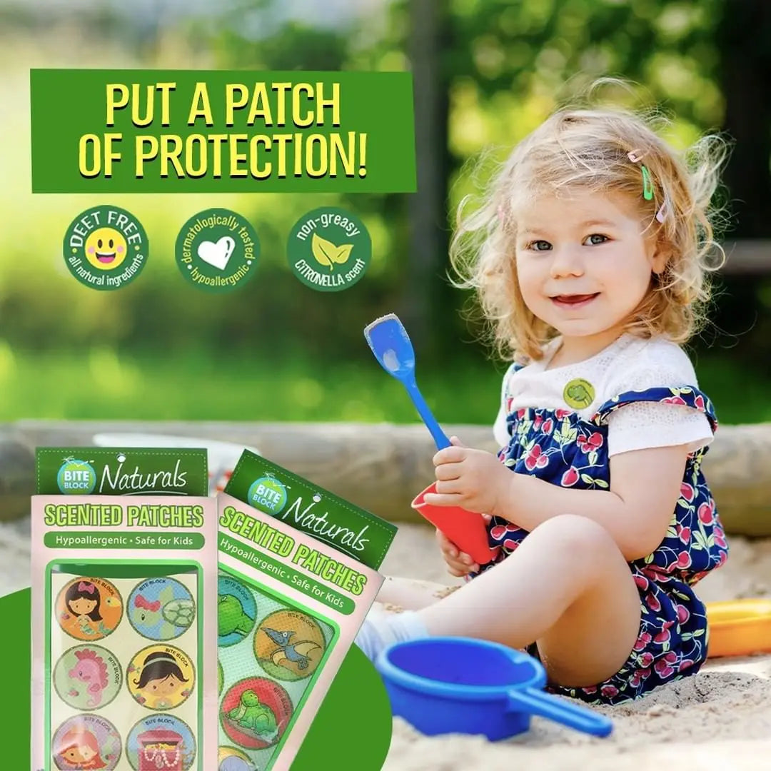 Bite Block Naturals Citronella Patches 6s x 2 - Sea Creatures