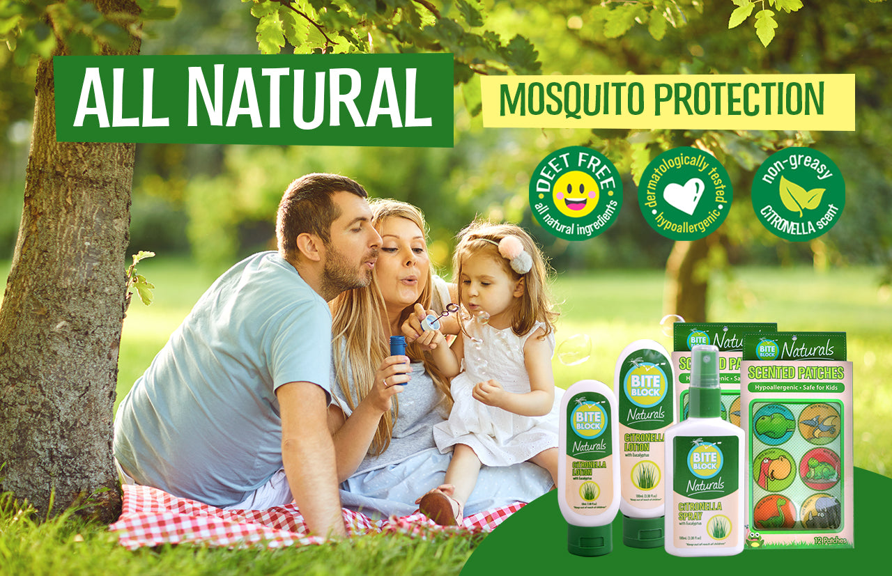 Bite Block Naturals - all natural mosquito protection.