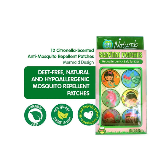 Stay safe outdoors with Bite Block Naturals Scented Patches, your natural anti-mosquito partner. Perfect for newborns, kids, teens, and even adults! Shop now.